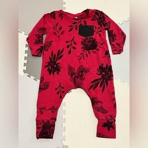 Posh & Cozy Long Sleeve Romper 6-12M